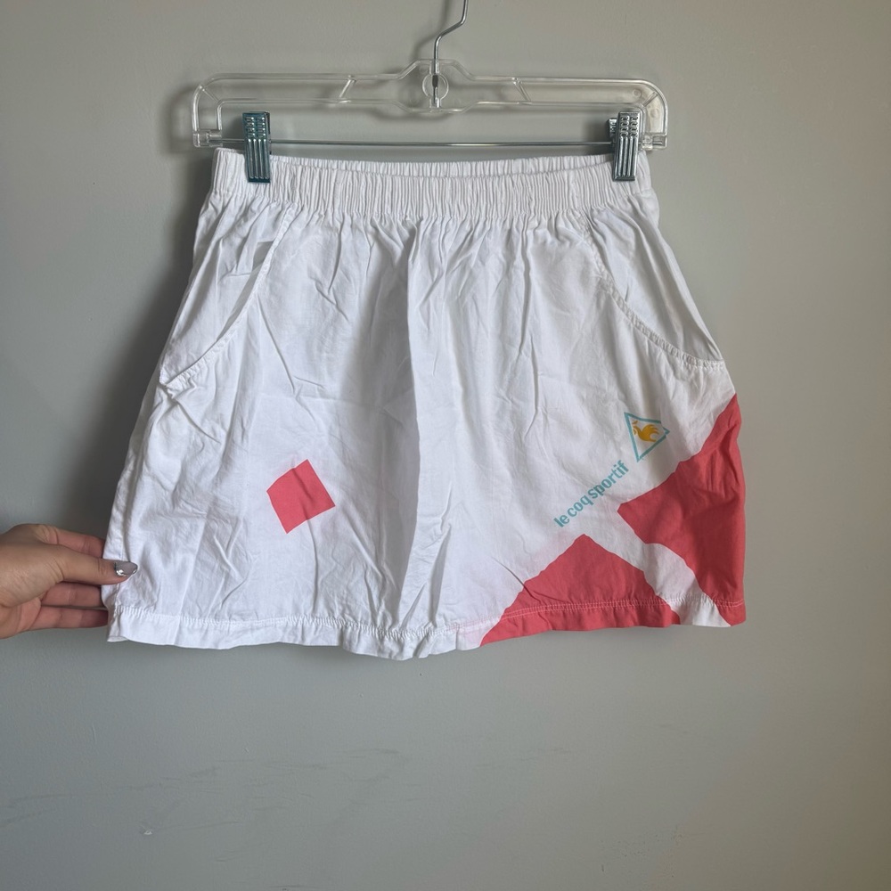 TRUE vintage sporty Le Coq Sportif miniskirt